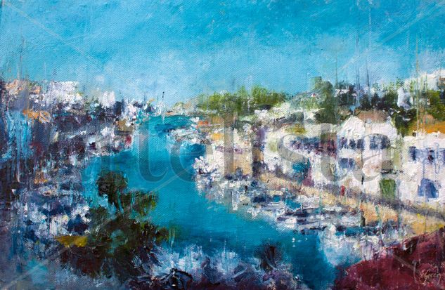 Ciudadela (Menorca) Oil Canvas Marine Painting