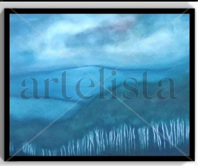 Paisaje azul