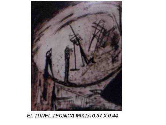 EL TUNEL Mixed media Canvas Others