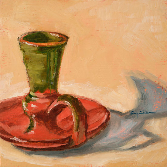 Al atardecer Oil Panel Still Life Paintings