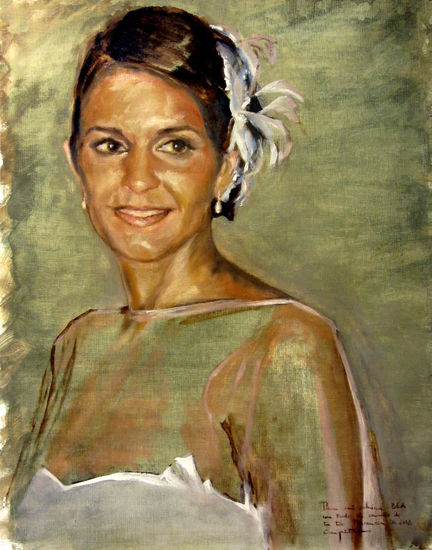 LA NOVIA Oil Canvas Portrait