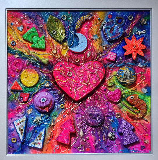 Magic love 2 Mixed media Canvas Figure Painting