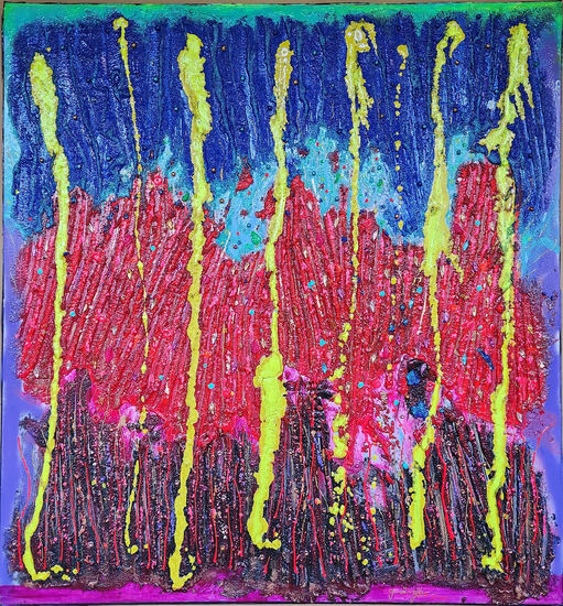 Drip 1 Media Mixta Lienzo Figura