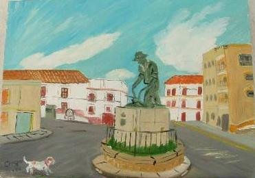 Plaza del labrador Oil Canvas Landscaping