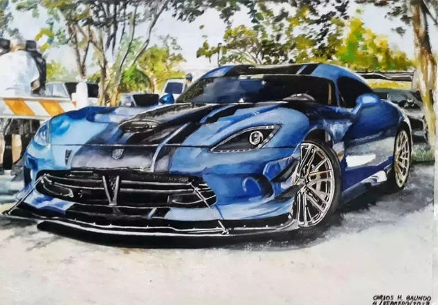 Dodge viper 2010 Oil Canvas Others