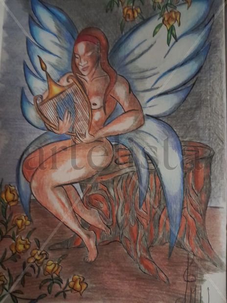 Ángel con laud