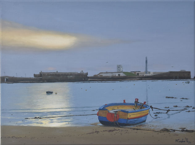 BARCA EN LA ORILLA DE LA CALETA