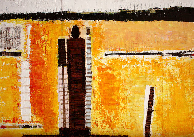 SERIE MINIMAL 07 Mixed media Canvas Figure Painting