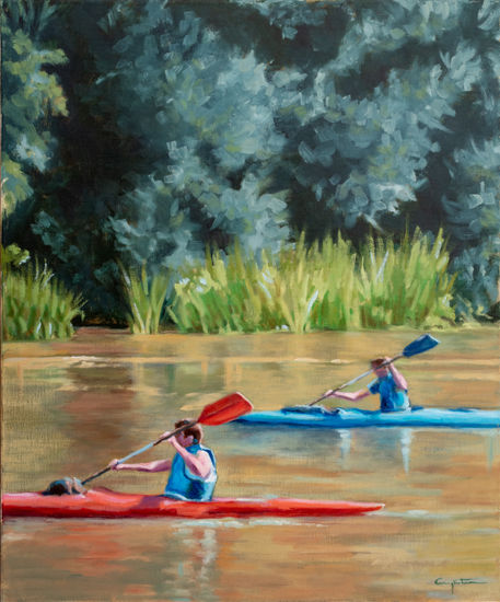 A la par Oil Canvas Sports