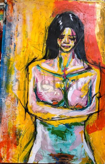 fortuna Arrepentida Acrylic Paper Nude Paintings