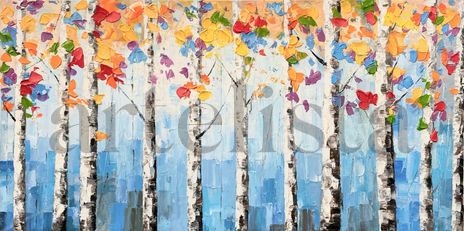 Colorful birch...