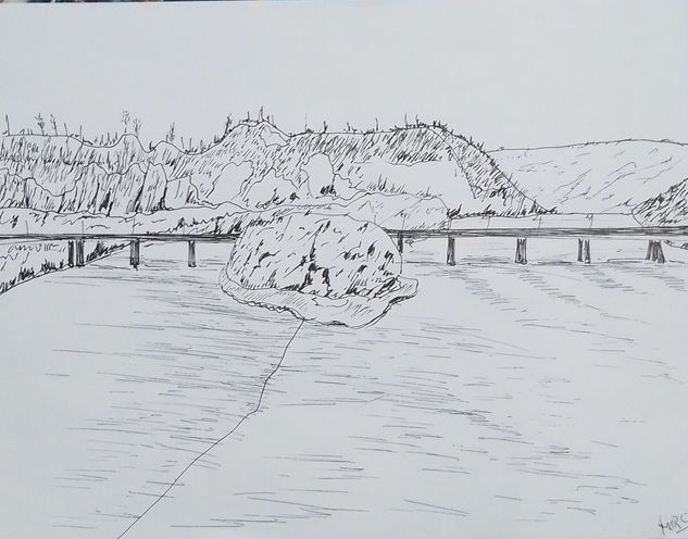 Puente sobre el río maule Tinta