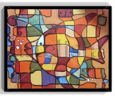 Dos peces de colores