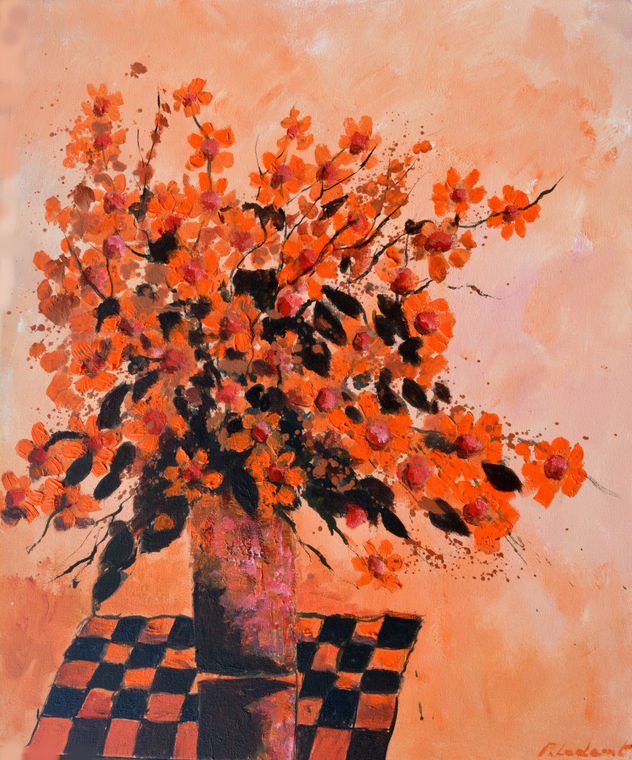 Still life - peach colour