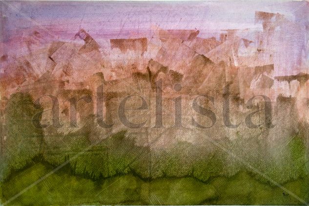 Ciudad fantasma IX Watercolour Paper Landscaping