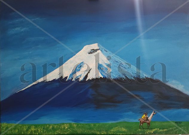 Volcán 🌋 Acrylic Canvas Landscaping