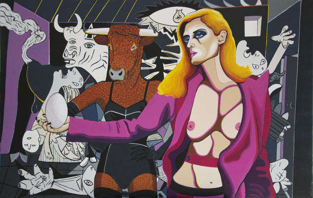 El Guernica transfeminista Acrylic Canvas Figure Painting