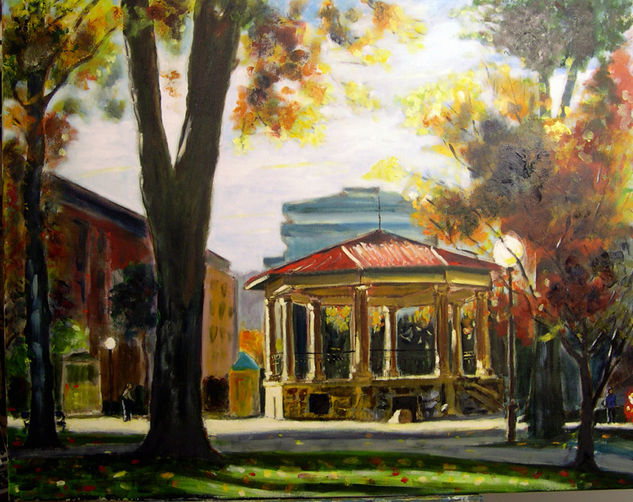 Kiosko en Amorebieta Oil Canvas