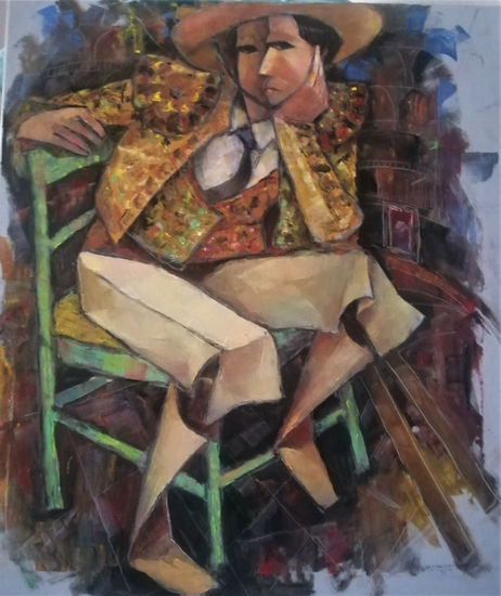 EL PICADOR Oil Canvas Figure Painting