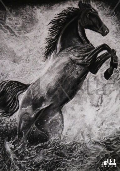 STANDING WILD HORSE Pencil