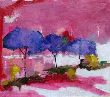Paisaje magenta