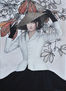 Contemporary painting with Mona Lisa "New Hat"