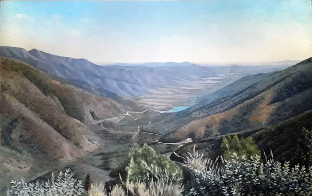 Vista desde la cuesta Oil Canvas Landscaping