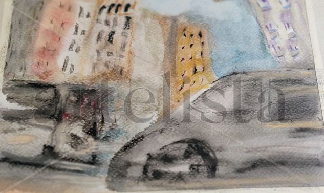 ciudad frenetica Watercolour Paper Others