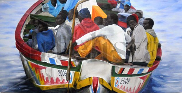 Sin equipaje Óleo Lienzo Retrato