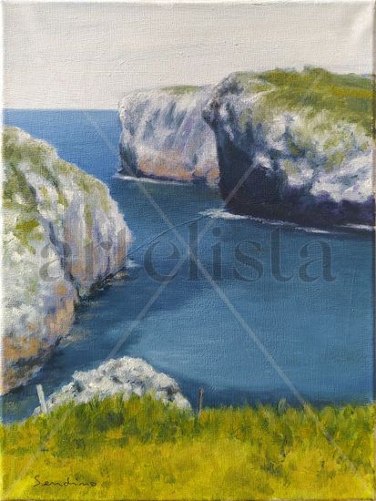 Acantilados Oil Canvas Marine Painting