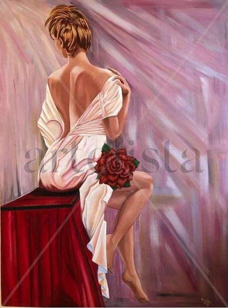 Mujer en lila
