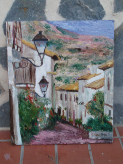 Calle de Altea (Alicante) Oil Canvas Landscaping