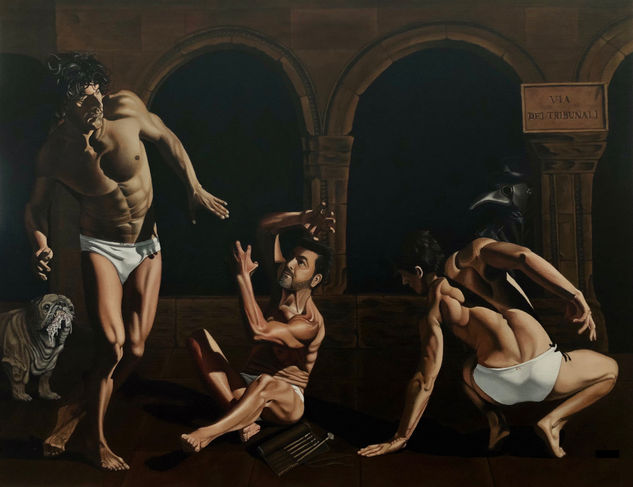 El cabal de Nápoles Oil Canvas Figure Painting