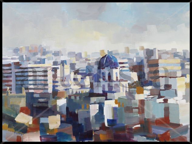 Valencia skyline Acrylic Panel Landscaping