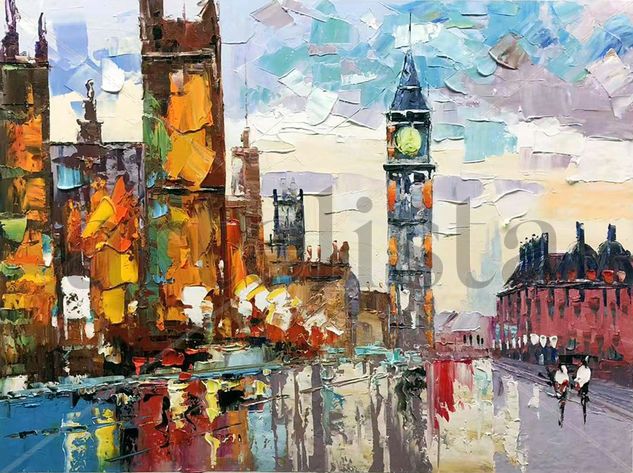 Cityscape   1294 Acrylic Canvas Others