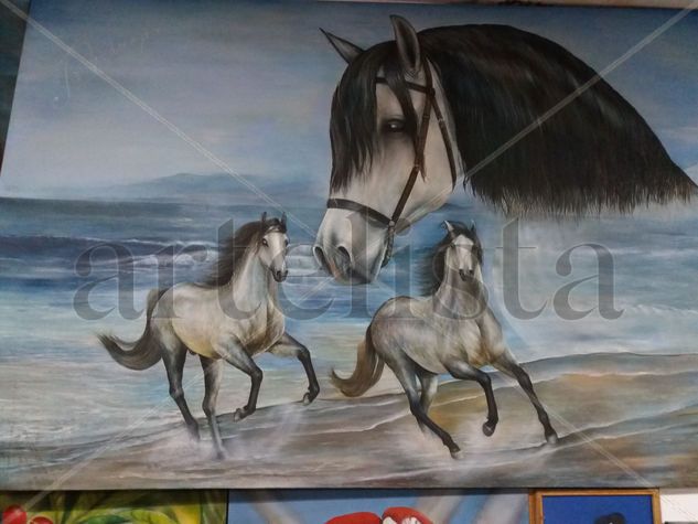 moros en el mar Oil Canvas Landscaping