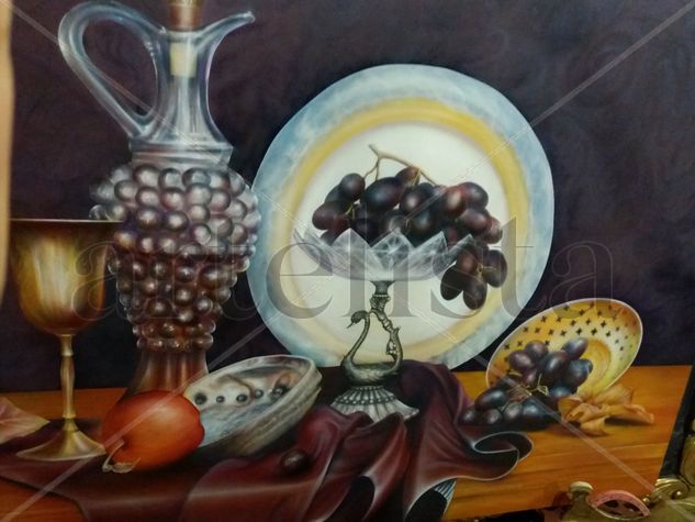 bodegos europeo Oil Canvas Still Life Paintings