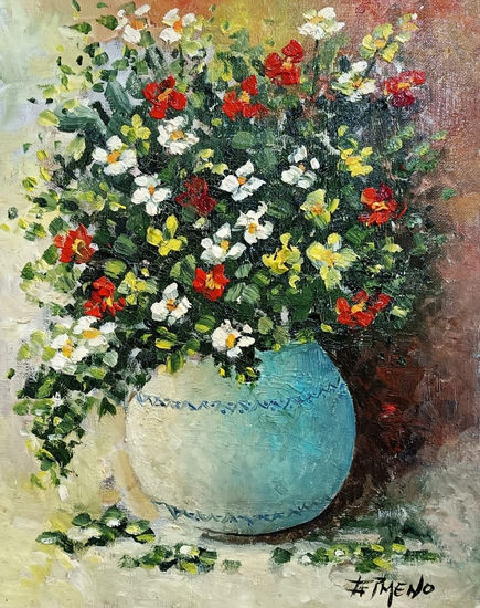 FLORES Oil Canvas Floral Painting