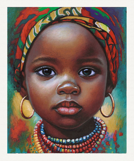 Los Colores de la Inocencia 2 Wax Card Portrait