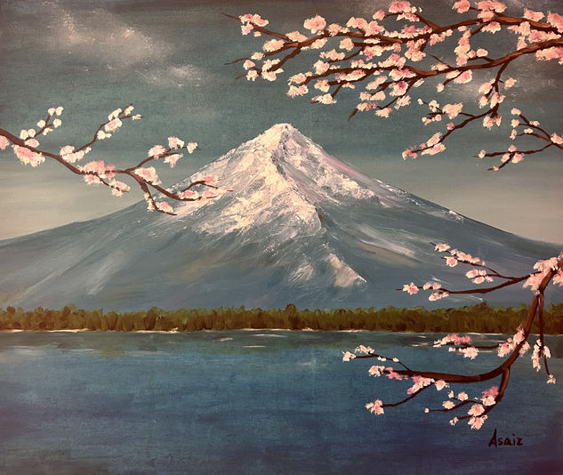 Monte Fuji Oil Canvas Landscaping