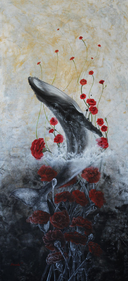 Ballena y claveles