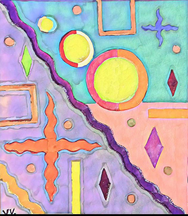 Abstracto analógico Abril 2