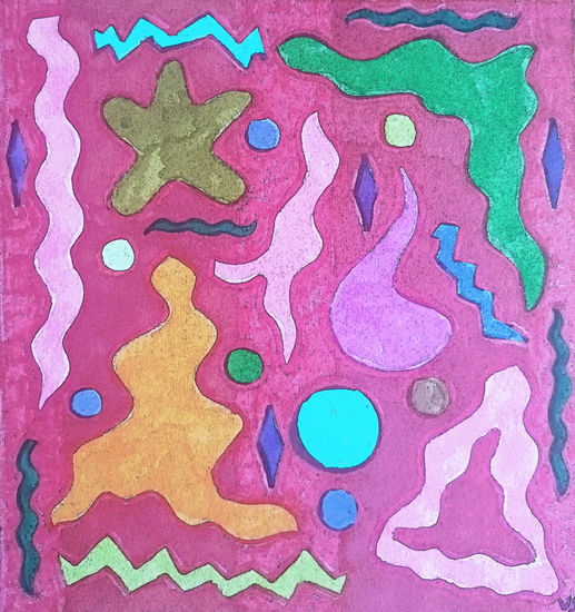 Abstracto analógico 5 Felt-tip pen Card Others