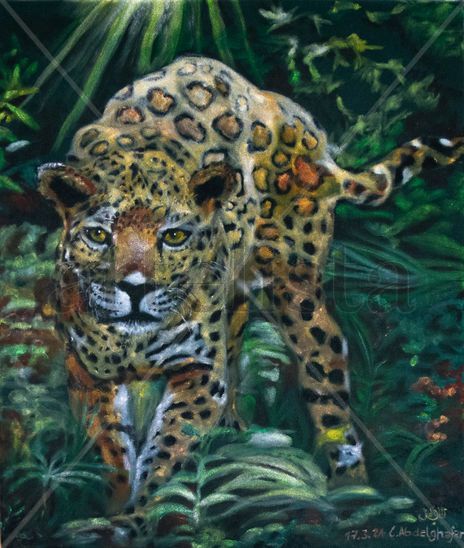 Jaguar in the jungle
