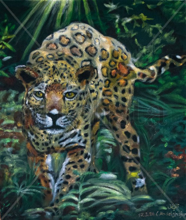 Jaguar in the jungle