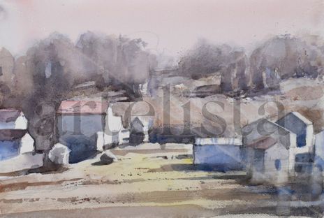 VIllage in golden hour