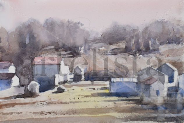 VIllage in golden hour