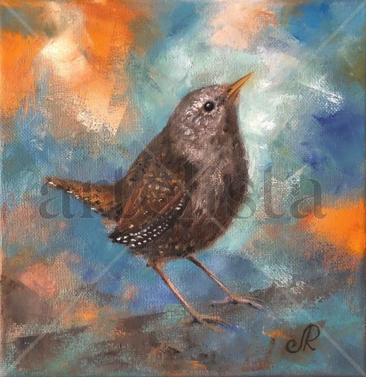 Pájaro Bird Oil Canvas Animals