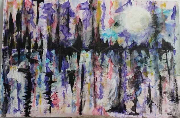 El despertar de la luz Acrílico Lienzo Paisaje