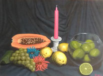 Still life with candle